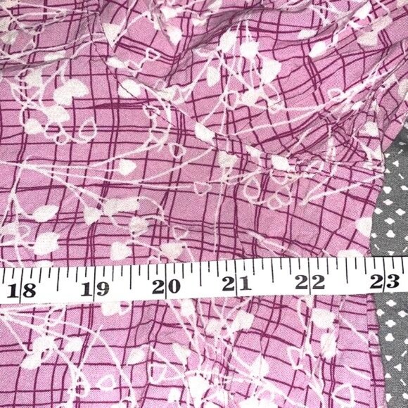 Womens 3/4 Sleeve Pink Button-Up Tunic Top By Women Within Size 18/20 Floral Pla - Picture 8 of 8